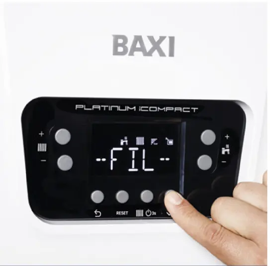 pantalla caldera baxi platinium icompact